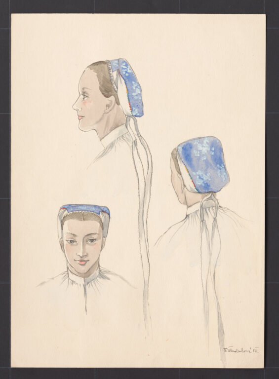 Kresba – čepiec – úprava na hlave