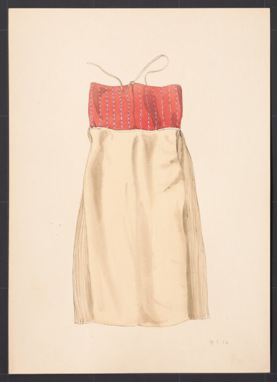 Kresba – rubáš riasený