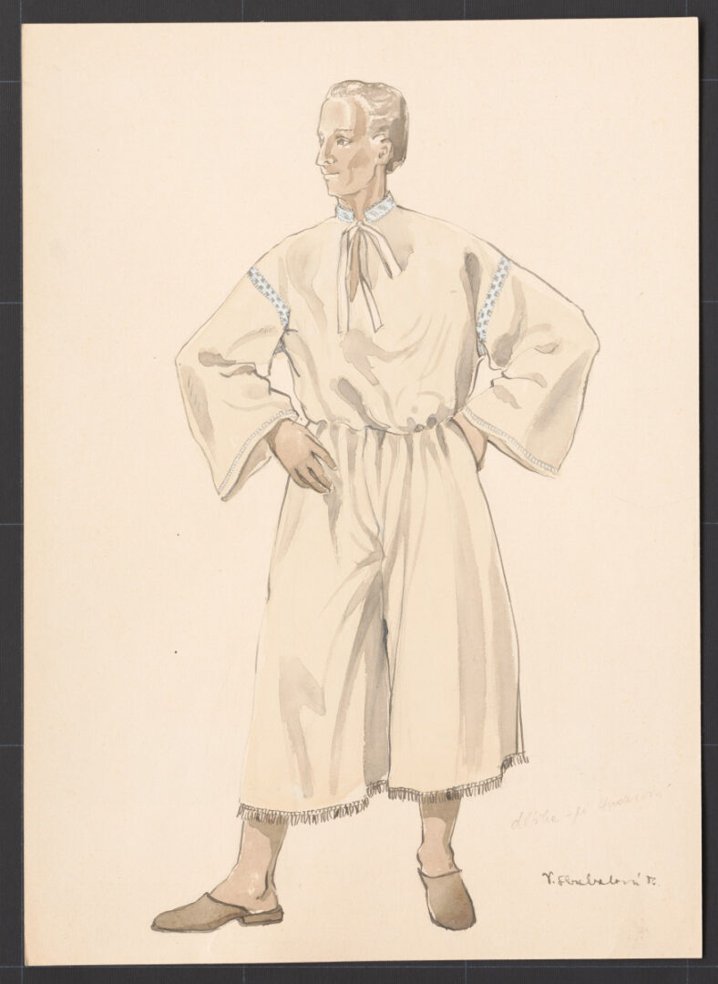 Kresba – odev mužský pracovný