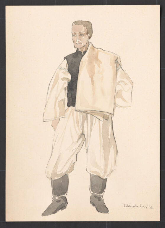 Kresba – odev mužský sviatočný