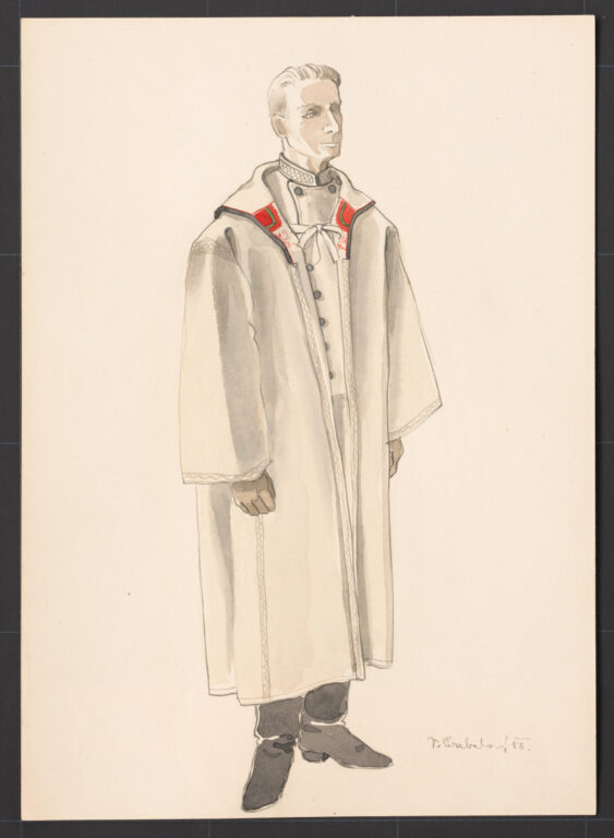 Kresba – muž v halene