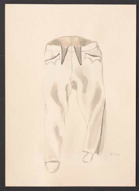 Kresba – nohavice mužské súkenné