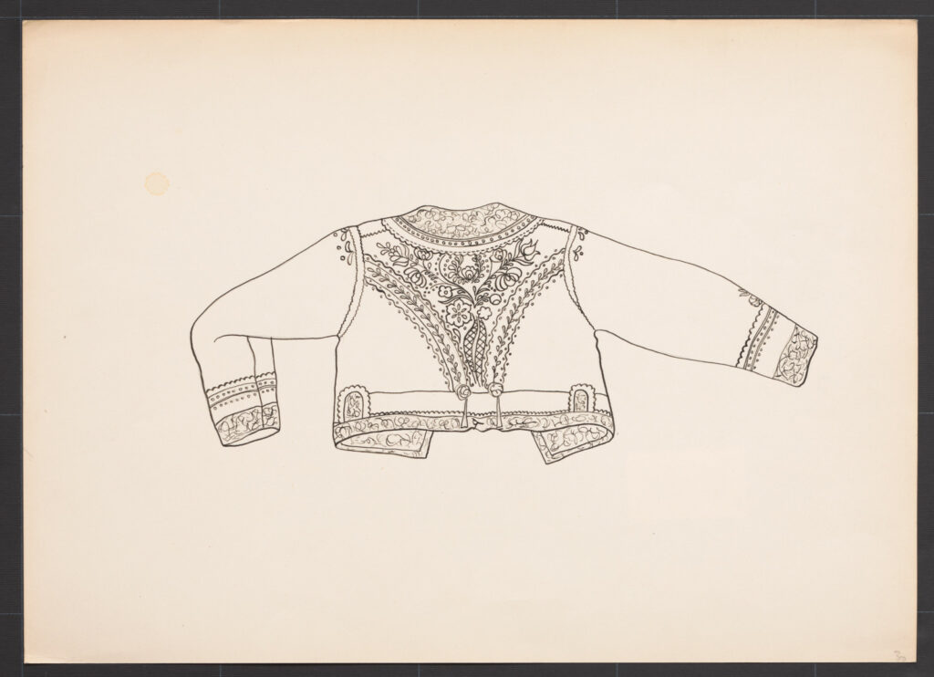 Kresba – kožuch ženský