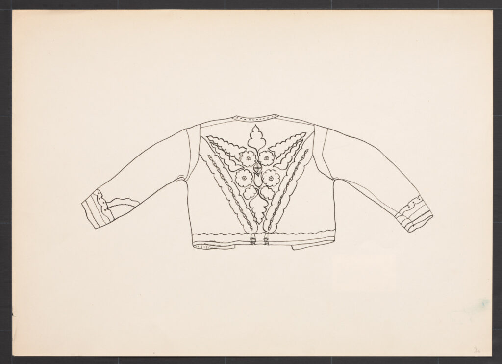 Kresba – kožuch mužský