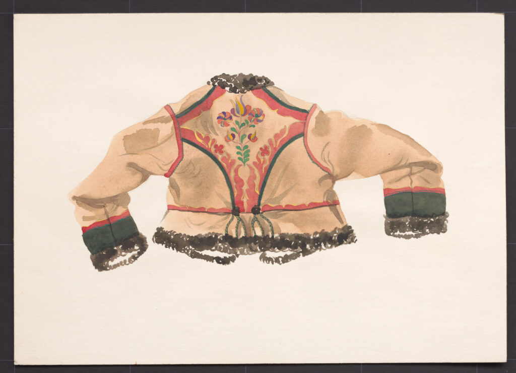 Kresba – kožuch ženský