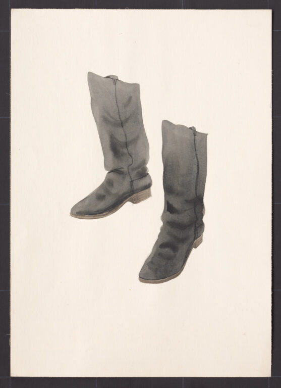 Kresba – čižmy ženské