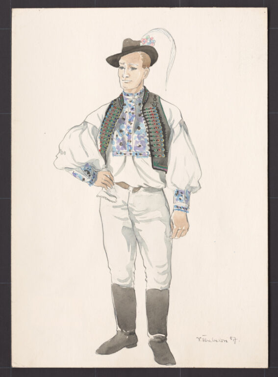 Kresba – odev mládenca