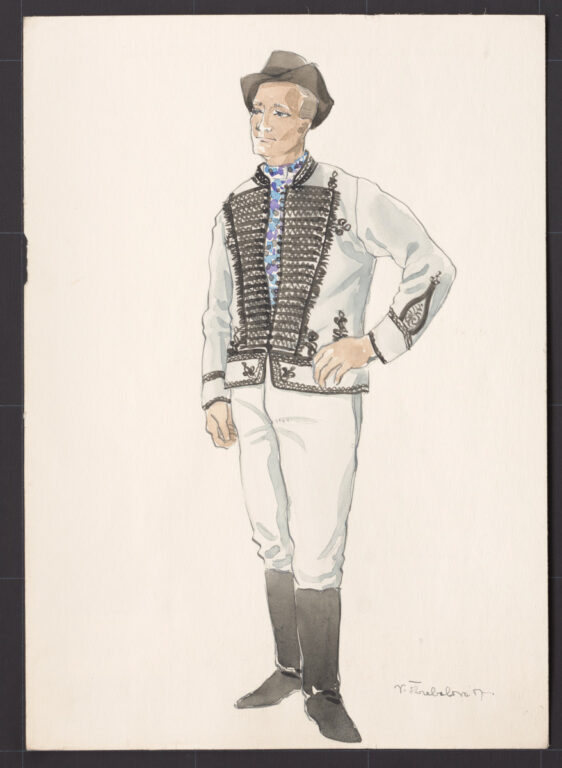 Kresba – odev mužský sviatočný