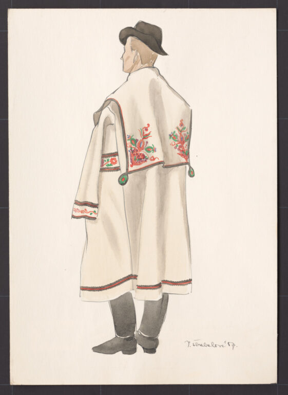 Kresba – muž v halene