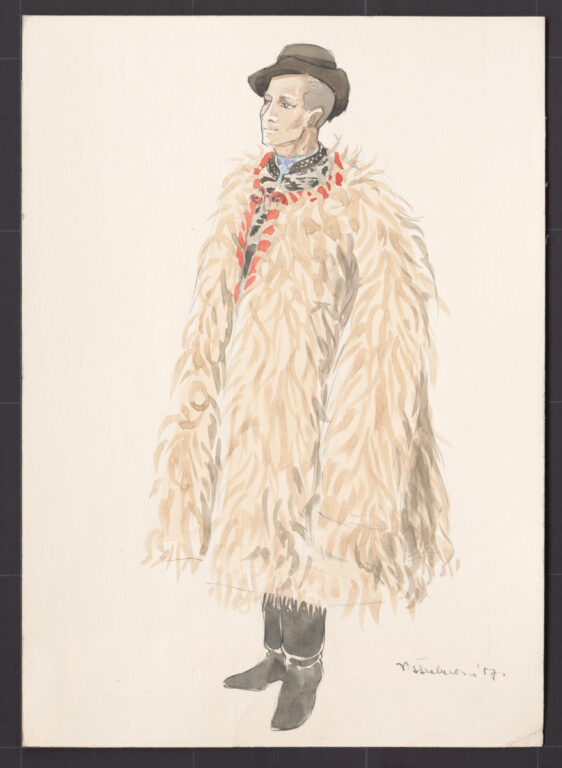 Kresba – muž v gube