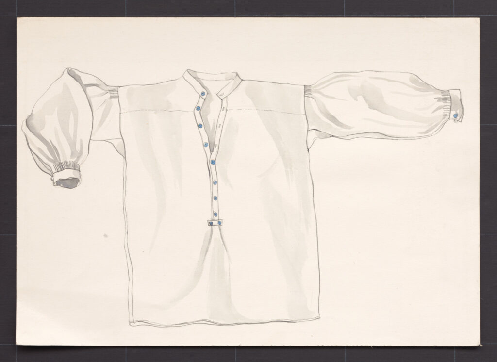 Kresba – košeľa konopná