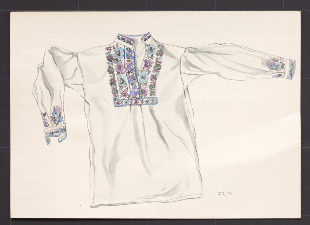 Kresba – košeľa sviatočná