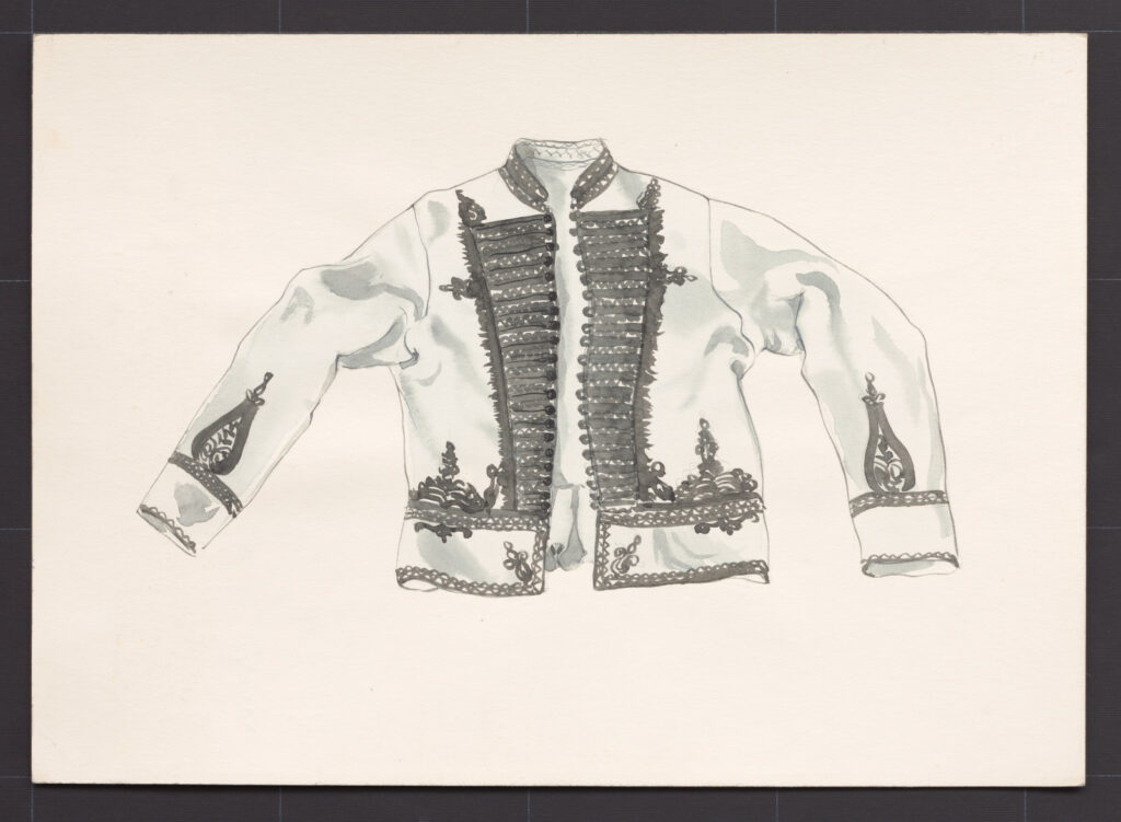 Kresba – kabát mužský drilichový