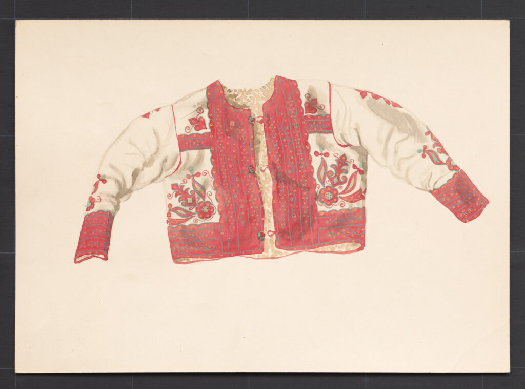 Kresba – ženský kožuch