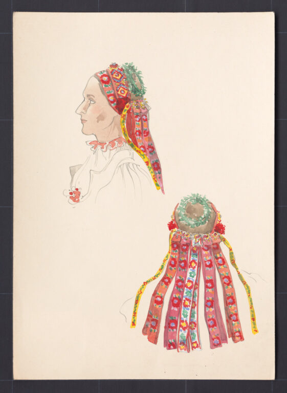 Kresba – parta – úprava na hlave