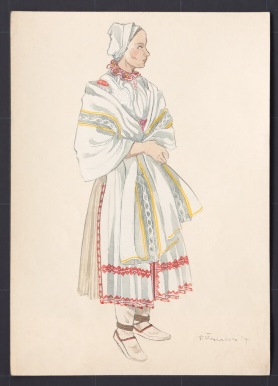 Kresba – odev ženský slávnostný