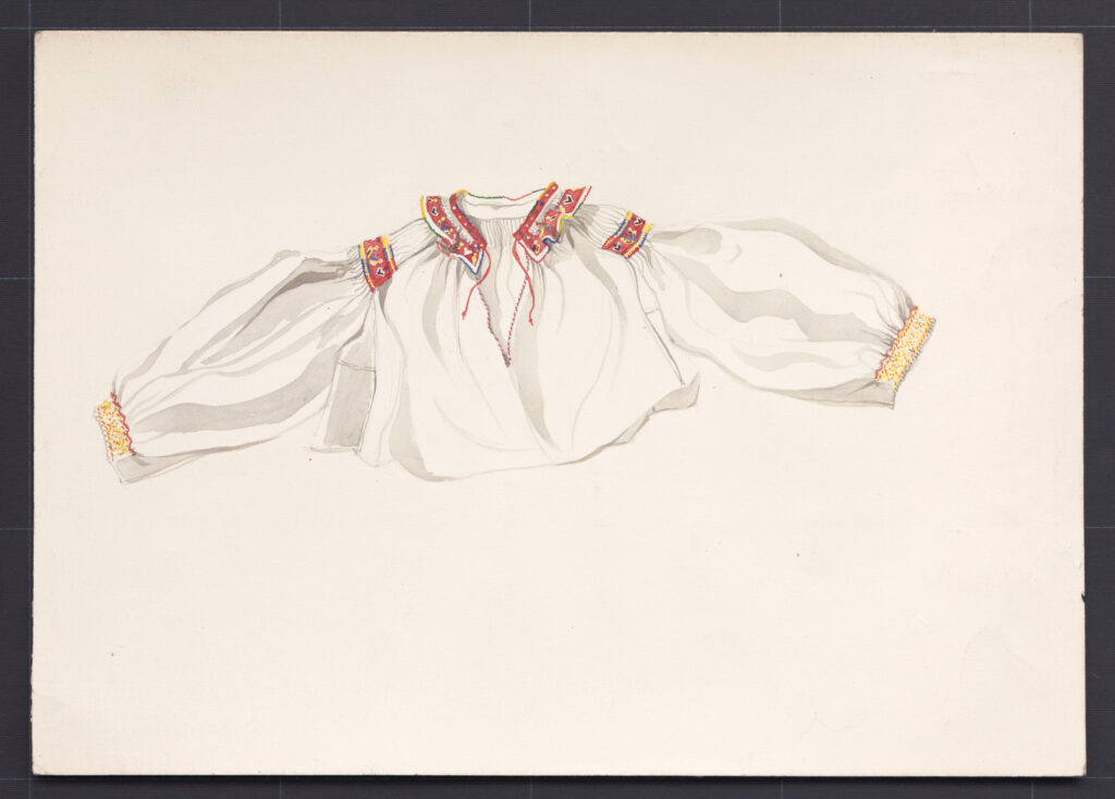 Kresba – rukávce sviatočné