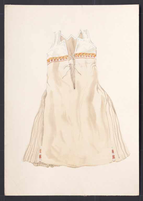 Kresba – sukňa zošitá so živôtikom