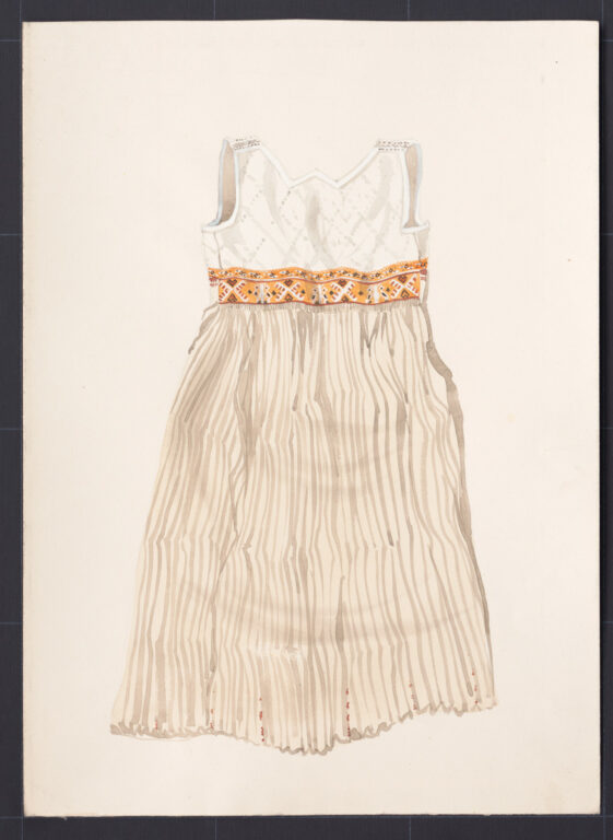 Kresba – sukňa zošitá so živôtikom