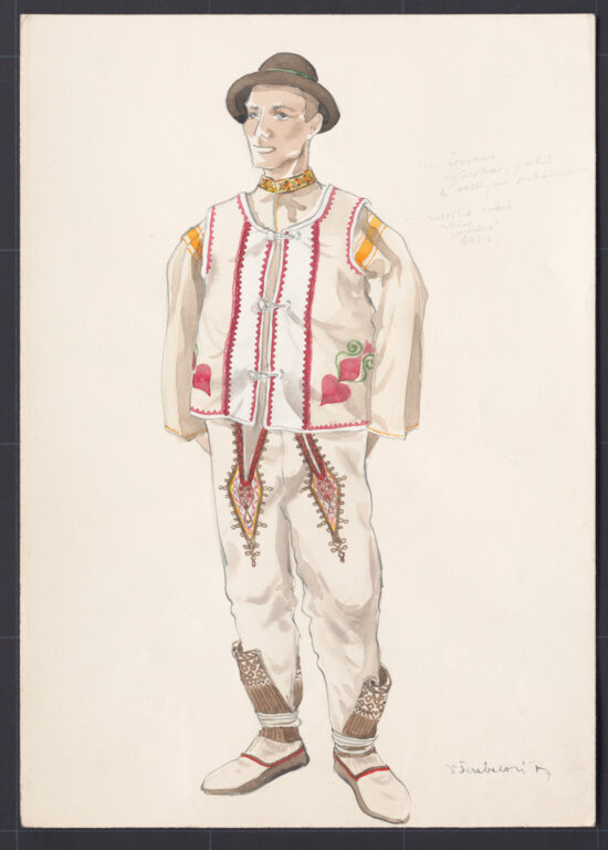 Kresba – odev mužský sviatočný