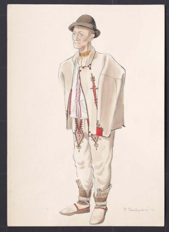 Kresba – odev mužský sviatočný