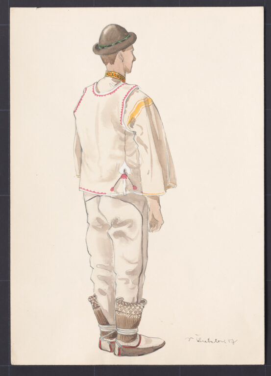 Kresba – odev mužský sviatočný