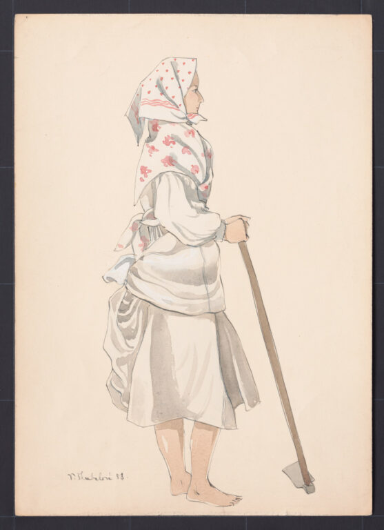 Kresba – odev ženský pracovný