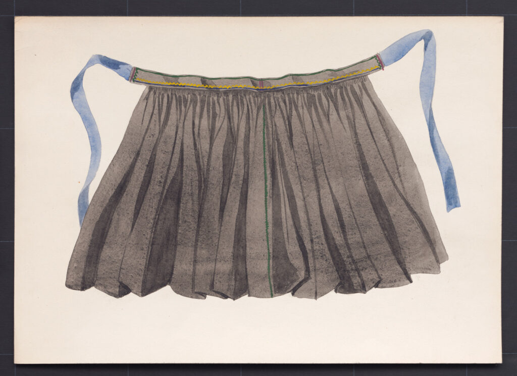 Kresba – zástera sviatočná