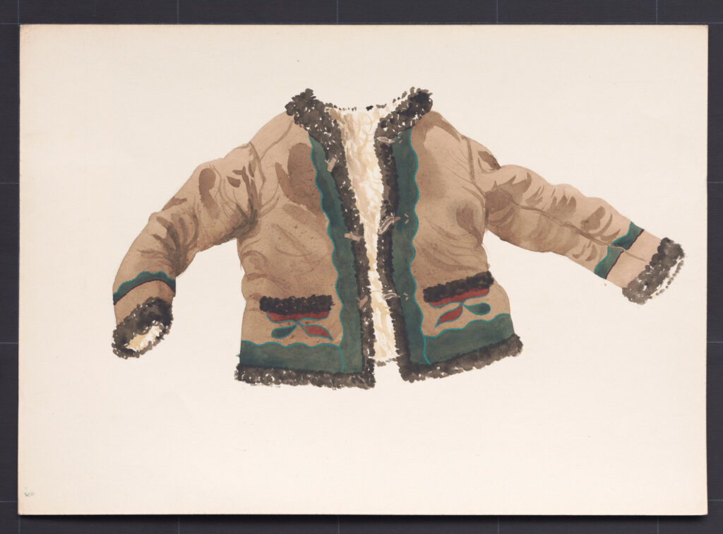 Kresba – kožuch ženský