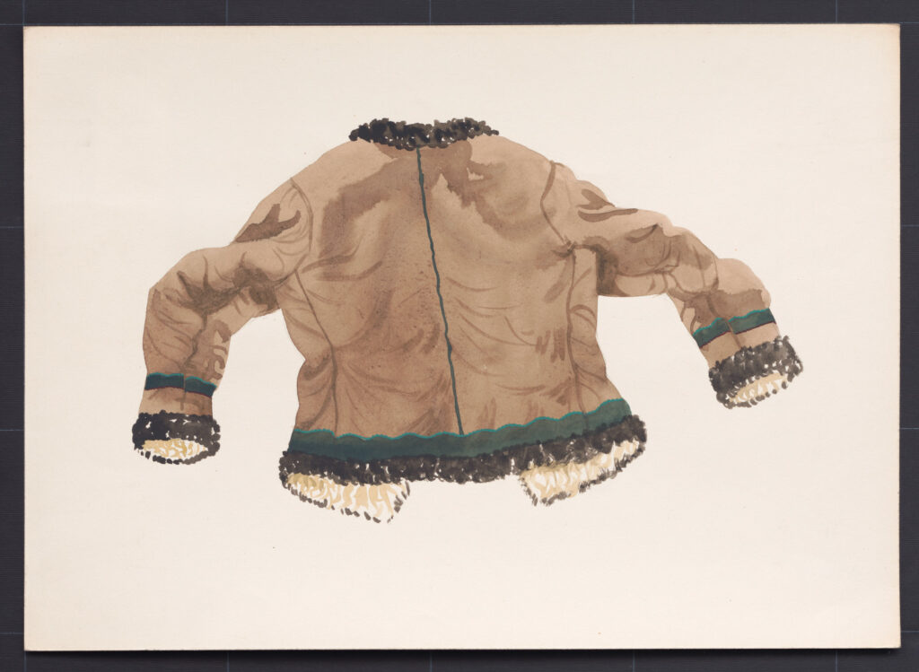 Kresba – kožuch ženský