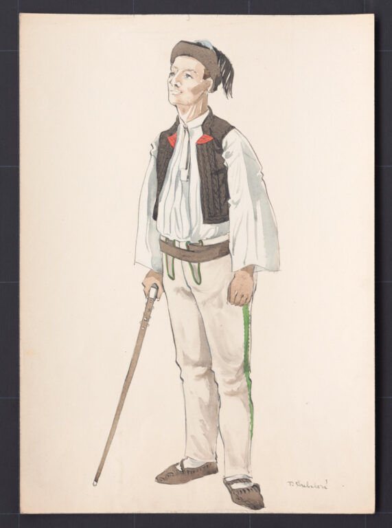 Kresba – odev mládenecký sviatočný