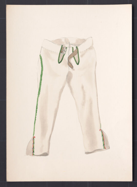 Kresba – nohavice mužské súkenné