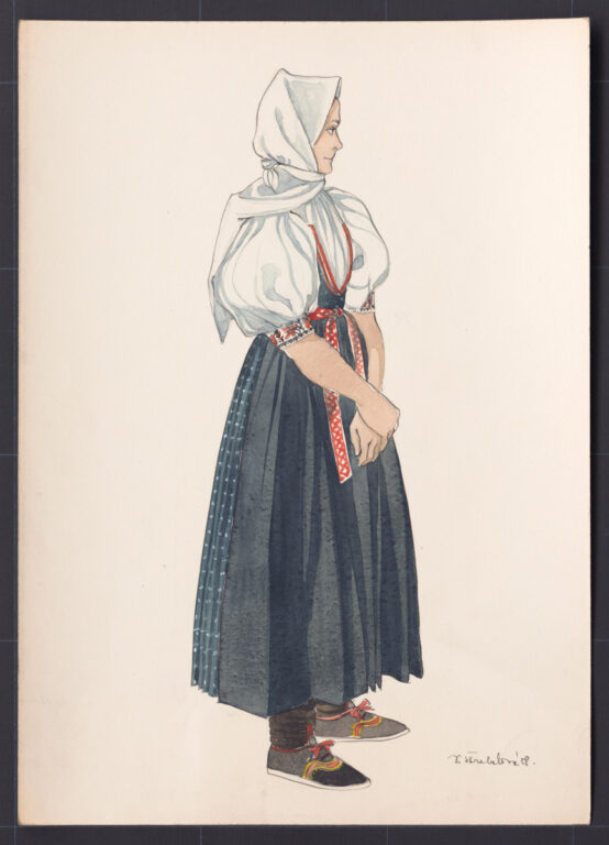 Kresba – odev ženský pracovný