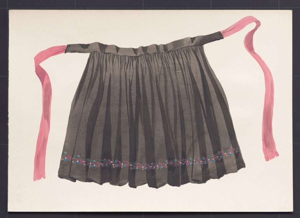 Kresba – zástera sviatočná