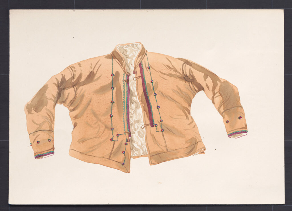 Kresba – kožuch ženský