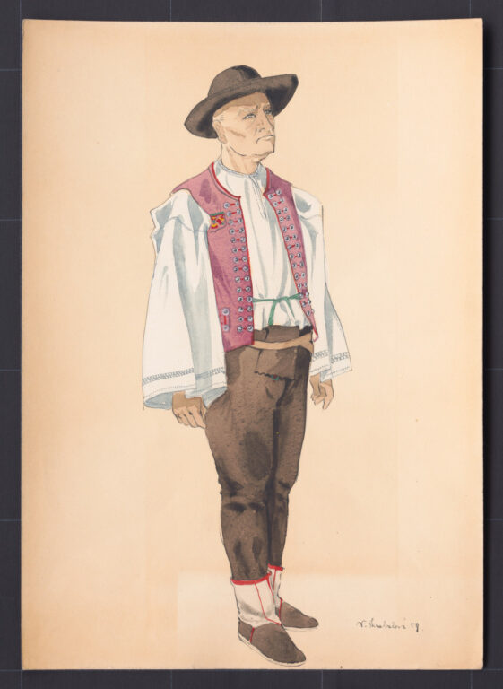 Kresba – odev mužský sviatočný