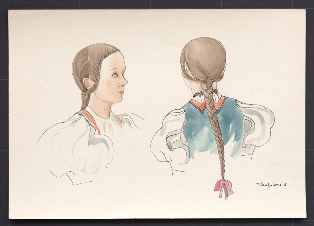 Kresba – účes detský dievčenský