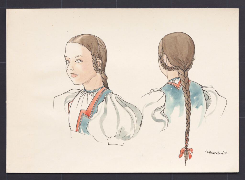 Kresba – účes detský dievčenský