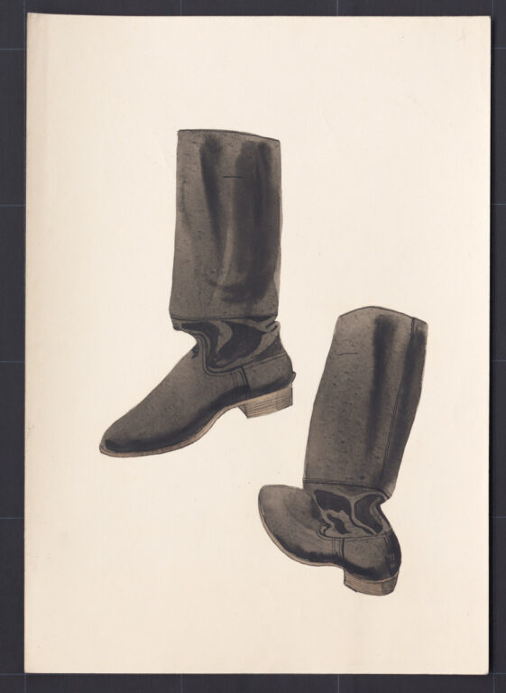 Kresba – čižmy mužské