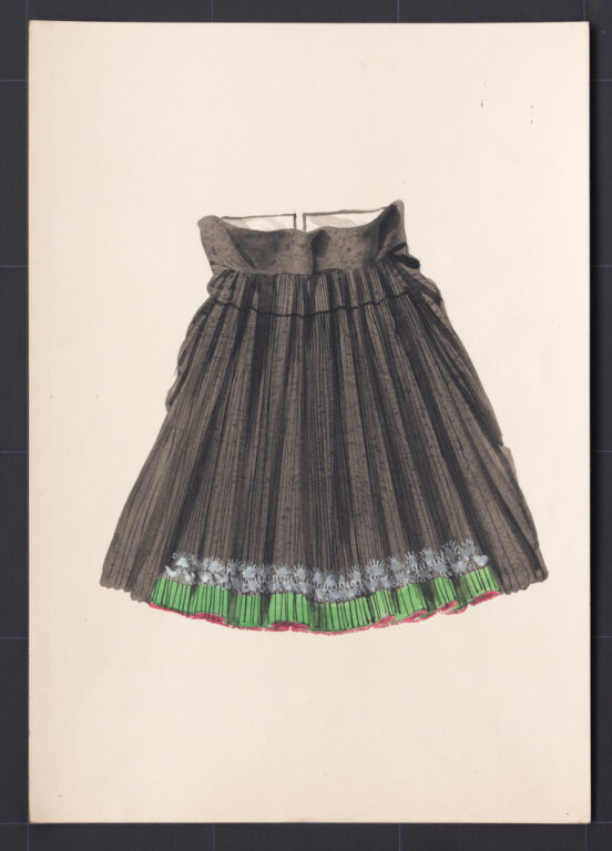 Kresba – sukňa sviatočná