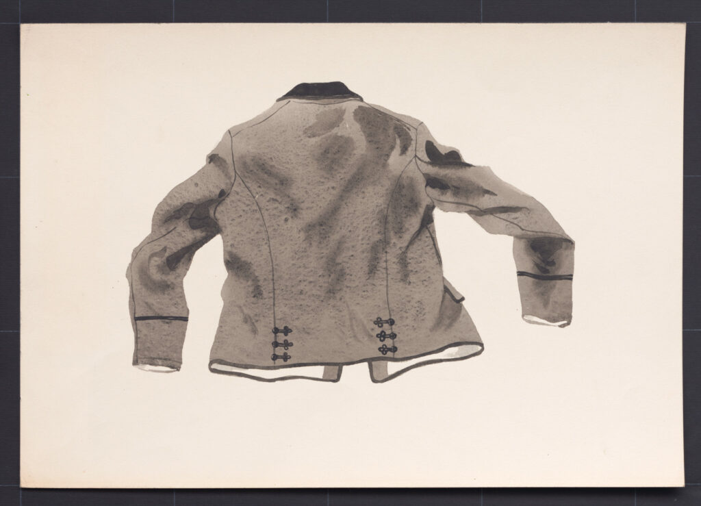 Kresba – kabátik mužský súkenný