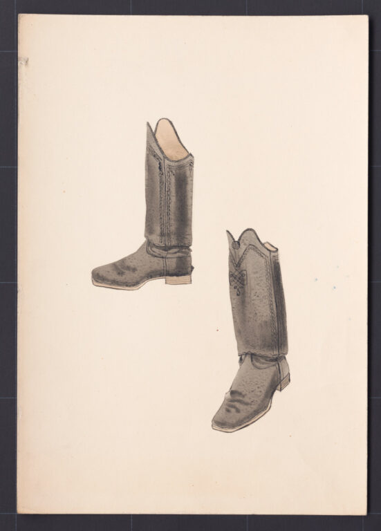 Kresba – čižmy mužské