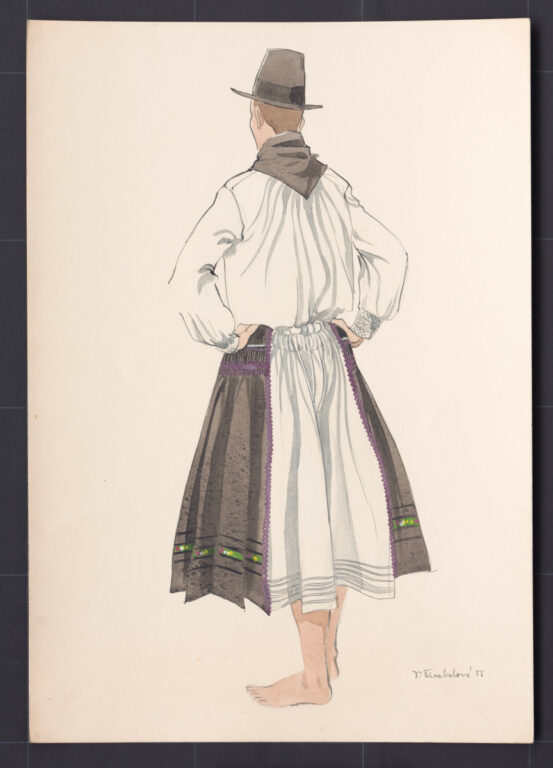 Kresba – odev mužský pracovný