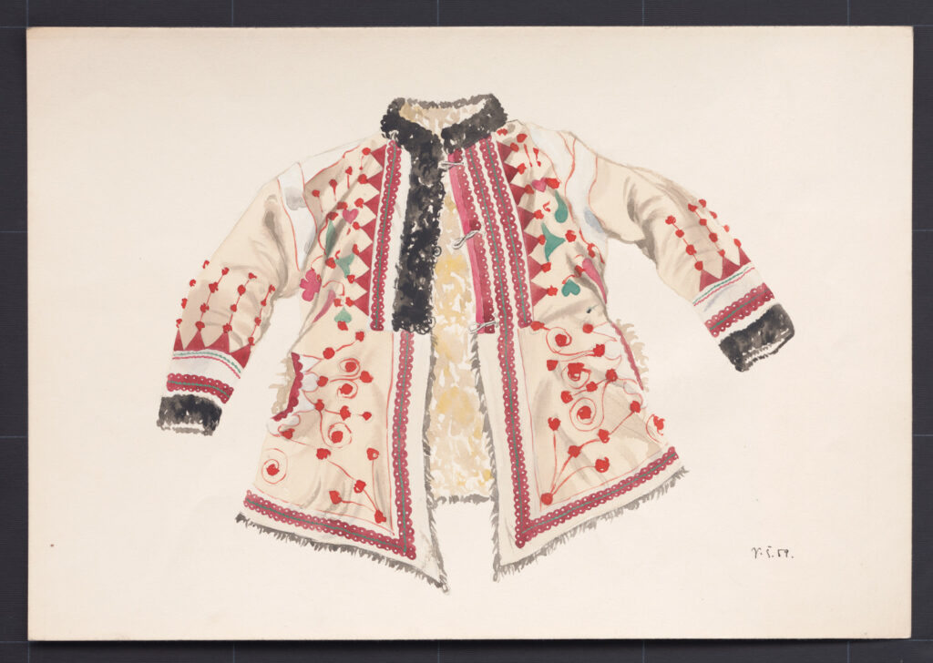 Kresba – kožuch ženský