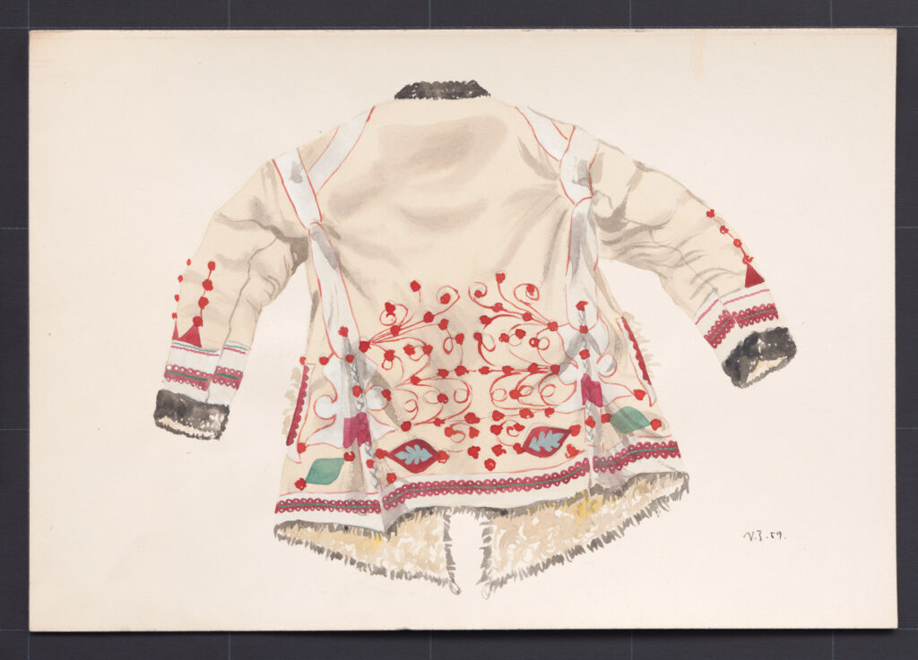 Kresba – kožuch ženský