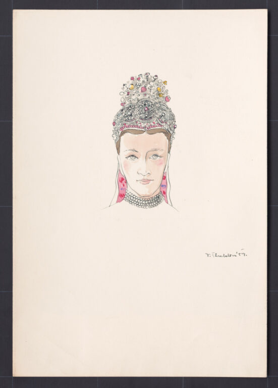 Kresba – parta – úprava na hlave