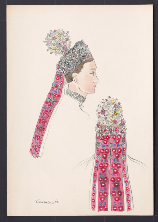 Kresba – parta – úprava na hlave