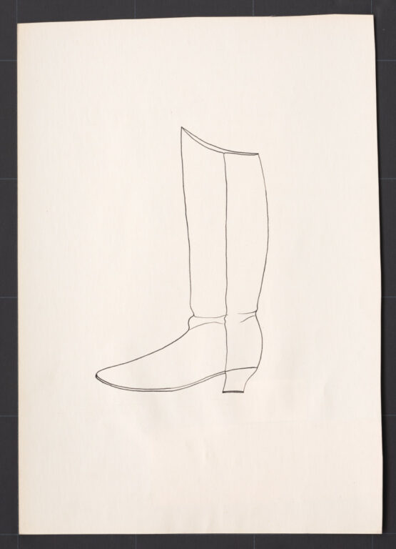 Kresba – čižma ženská