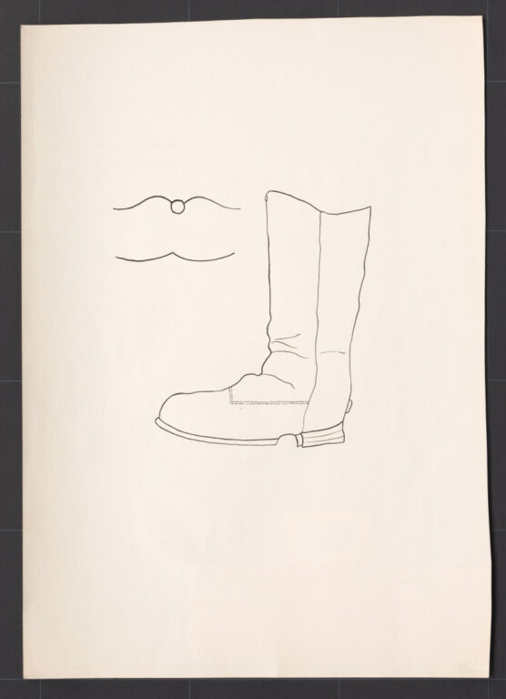 Kresba – čižma mužská