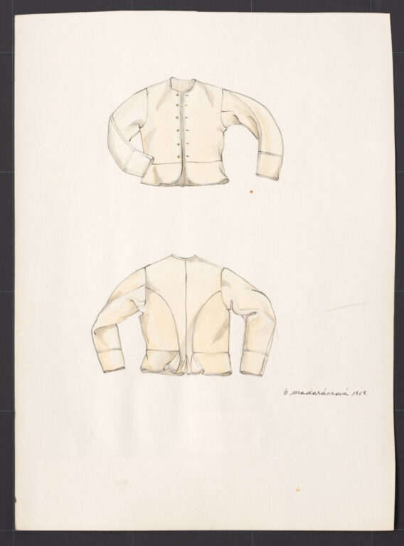 Kresba – kabátik ženský